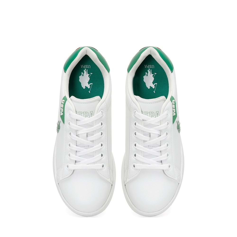 U.S. POLO ASSN. COSTA WMN 4PR KADIN SNEAKER - BEYAZ-YEŞİL - 37