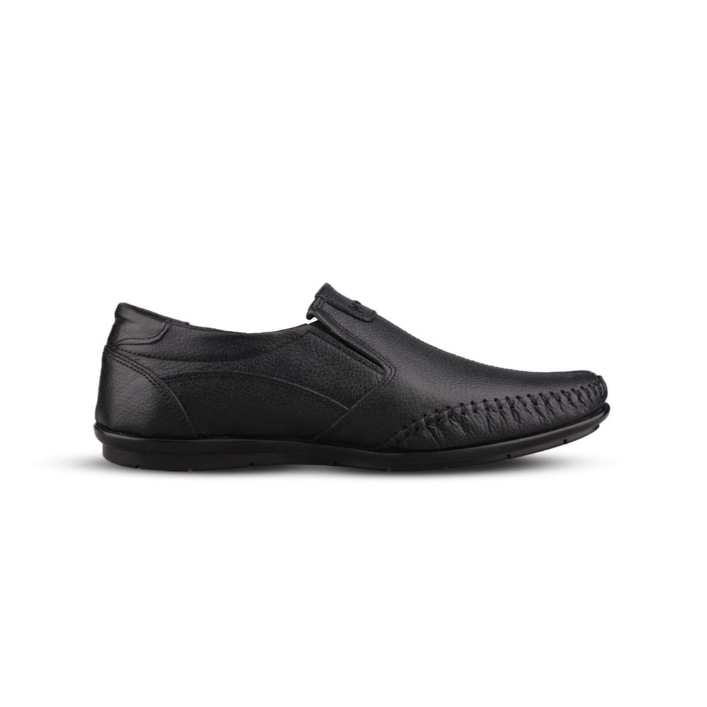 MP 242-4555 HAKİKİ DERİ ERKEK CASUAL AYAKKABI - SİYAH - 42