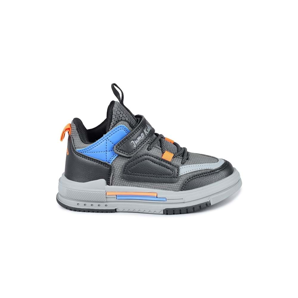 JUMP 31093 ÇOCUK SNEAKER SPOR AYAKKABI - GRİ-SİYAH - 27