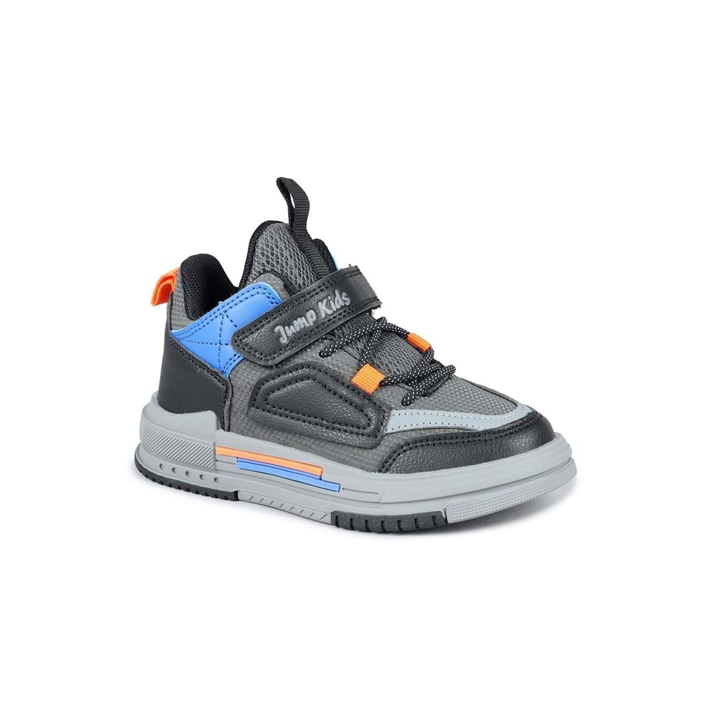 JUMP 31093 ÇOCUK SNEAKER SPOR AYAKKABI - GRİ-SİYAH - 30