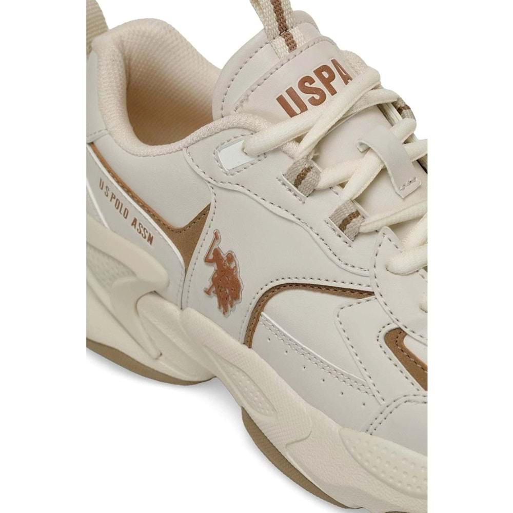 U.S. POLO ASSN. ISABELLA 4PR UNİSEX SNEAKER - BEJ - 38