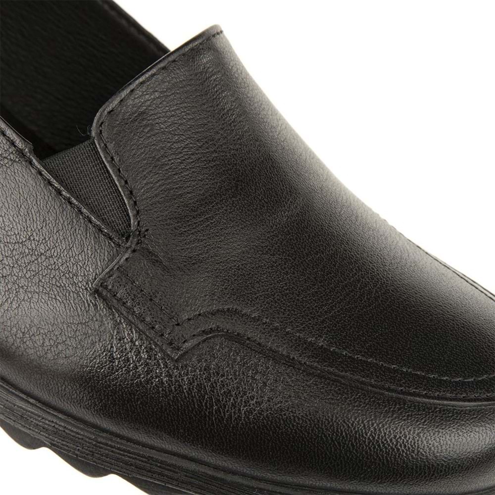 Muya Aster 6 Nokta Anatomik Hakiki Deri Kadın Ayakkabı - Siyah - 40