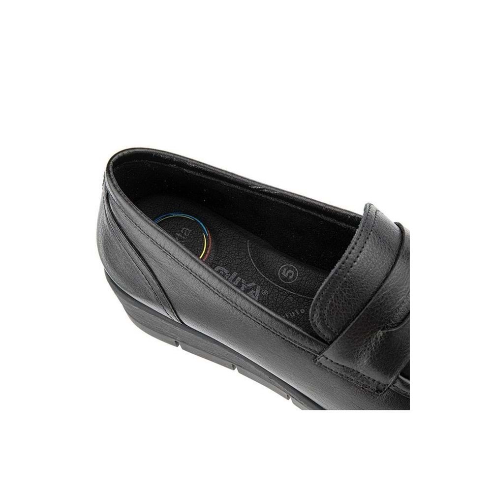 Muya Volta 6 Nokta Anatomik Hakiki Deri Kadın Ayakkabı - Siyah - 40