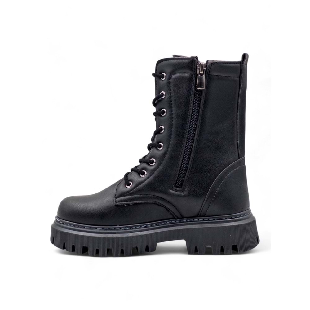 WANETTİ AYICIKLI KIZ ÇOCUK BOT - SİYAH - 35