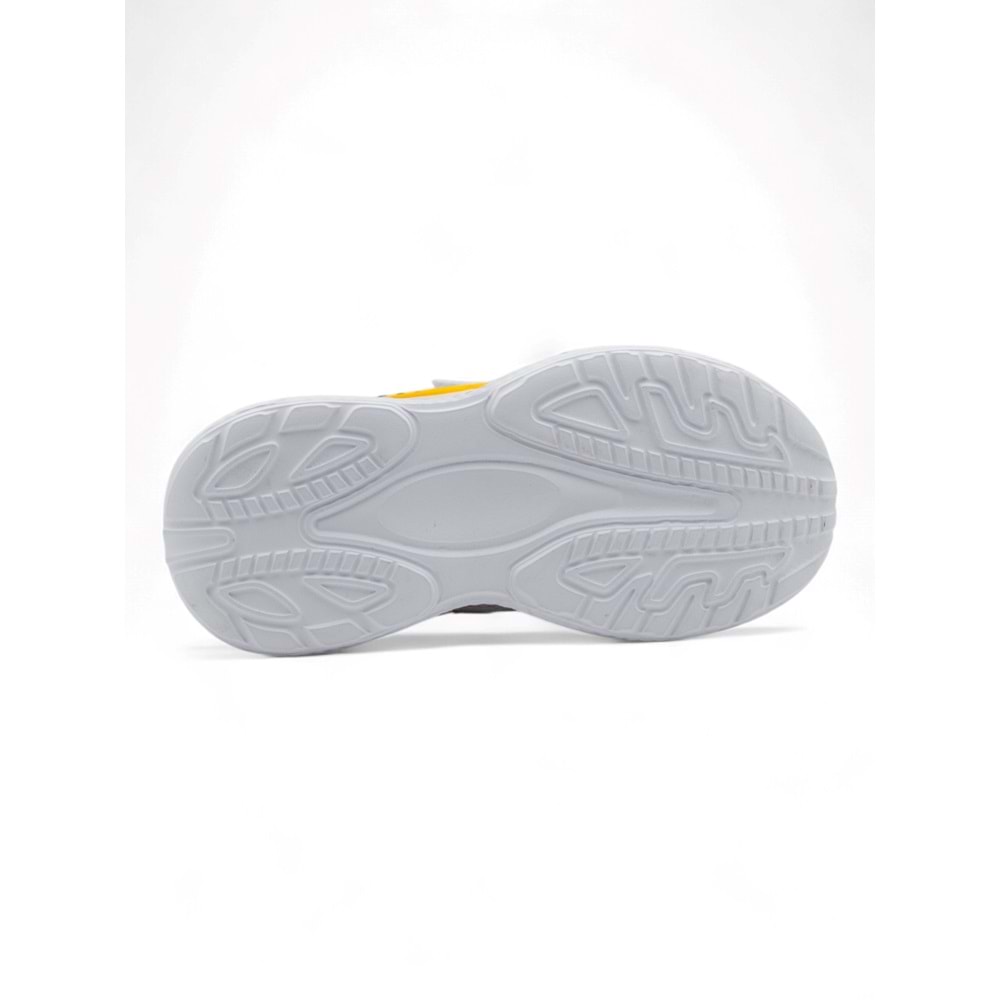 MP 251-3415 ERKEK ÇOCUK SPOR AYAKKABI - BEYAZ-SARI - 34