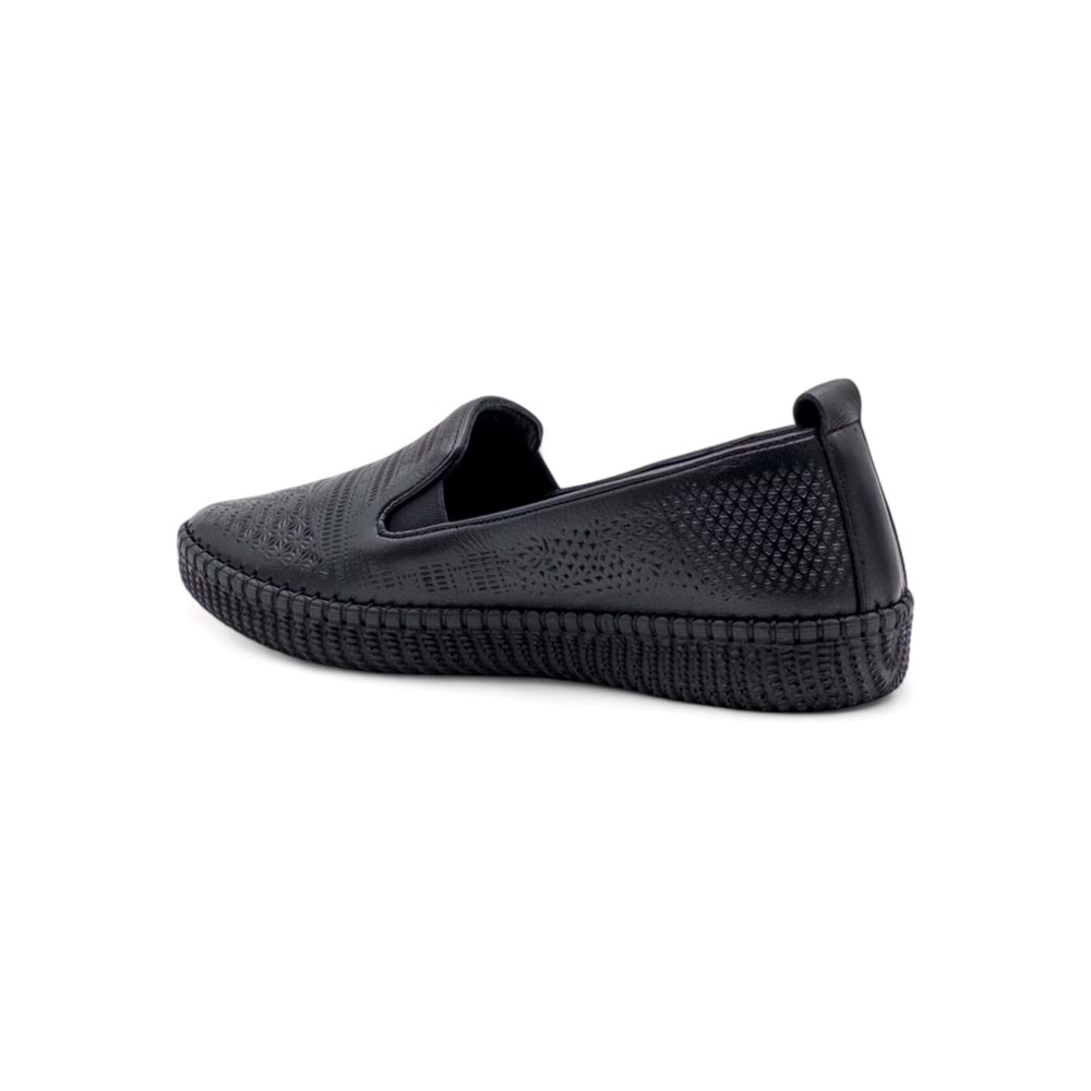 VOYAGER 7232 KADIN HAKİKİ DERİ GÜNLÜK AYAKKABI - SİYAH - 39