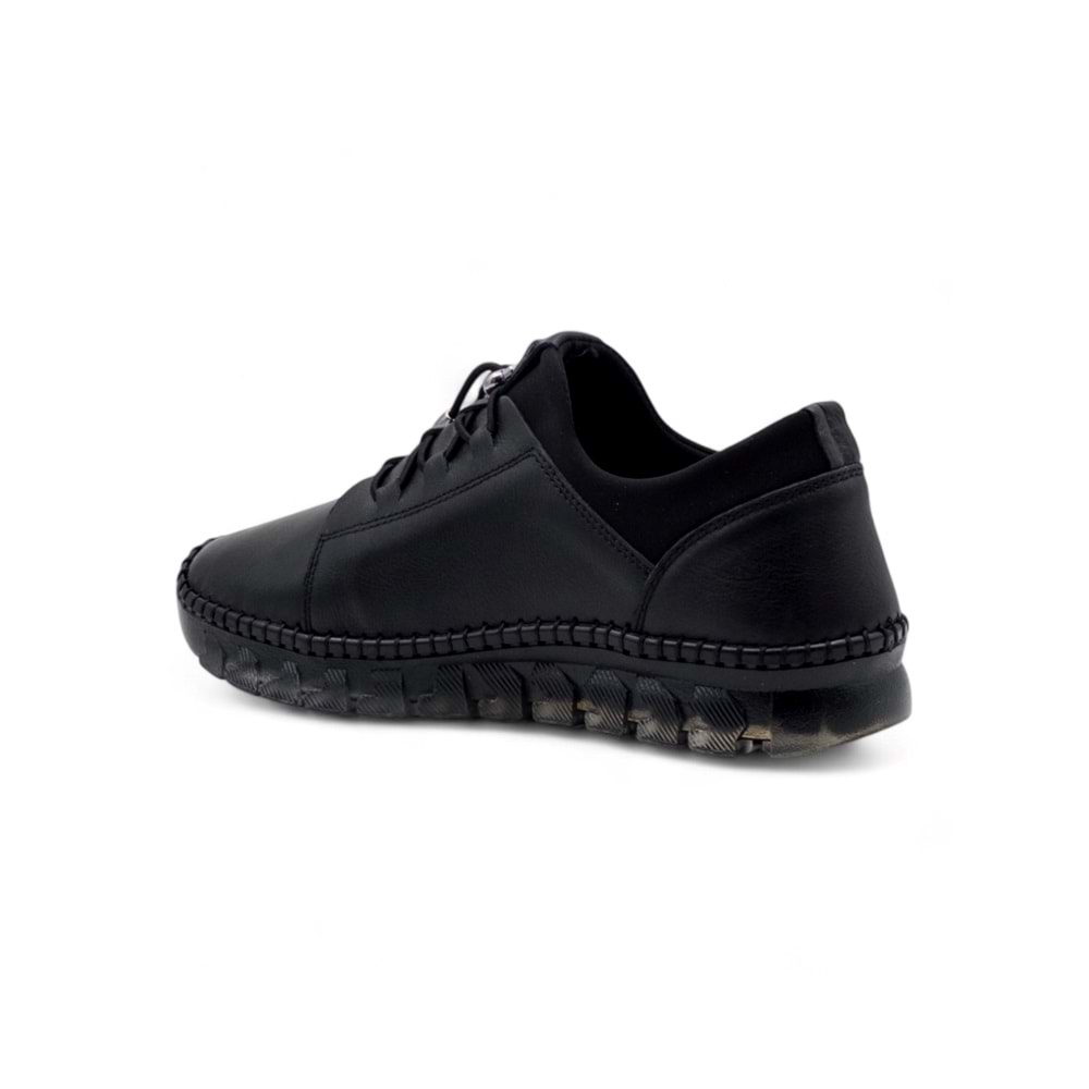 VOYAGER Z067 KADIN HAKİKİ DERİ SPOR AYAKKABI - SİYAH - 39