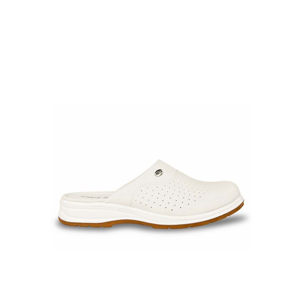 Muya Sabo Çok Amaçlı Kaymaz Taban Erkek Terlik - Beyaz - 40