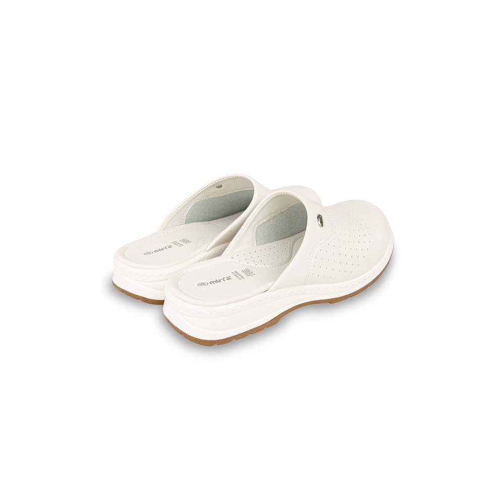 Muya Sabo Çok Amaçlı Kaymaz Taban Erkek Terlik - Beyaz - 40