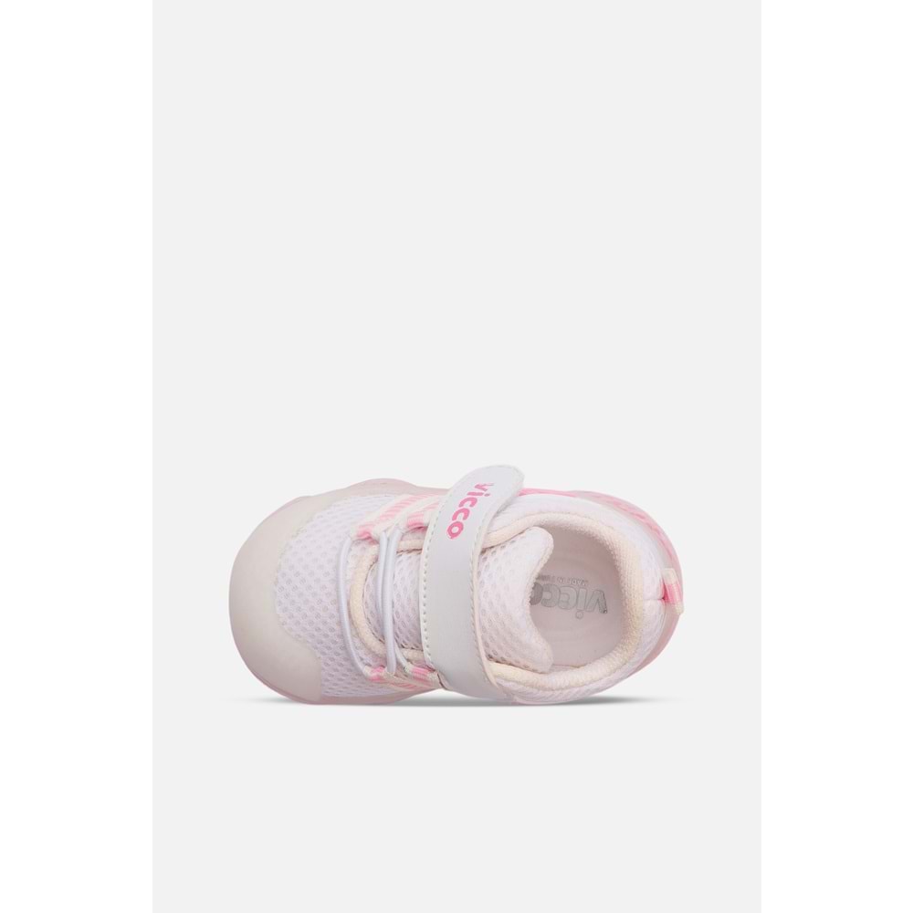 VİCCO ORANTE KIZ BEBEK İLK ADIM SPOR AYAKKABI - BEYAZ - 20