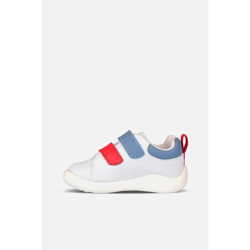 VİCCO BANGKOK ERKEK BEBEK İLK ADIM GÜNLÜK AYAKKABI - BEYAZ-KOT - 20