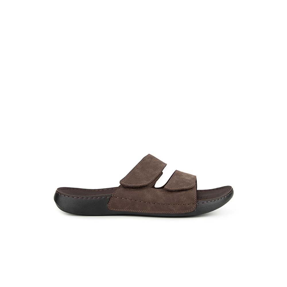 Muya Luwih Anatomik Taban Dört Mevsim Erkek Terlik - Kahverengi - 45