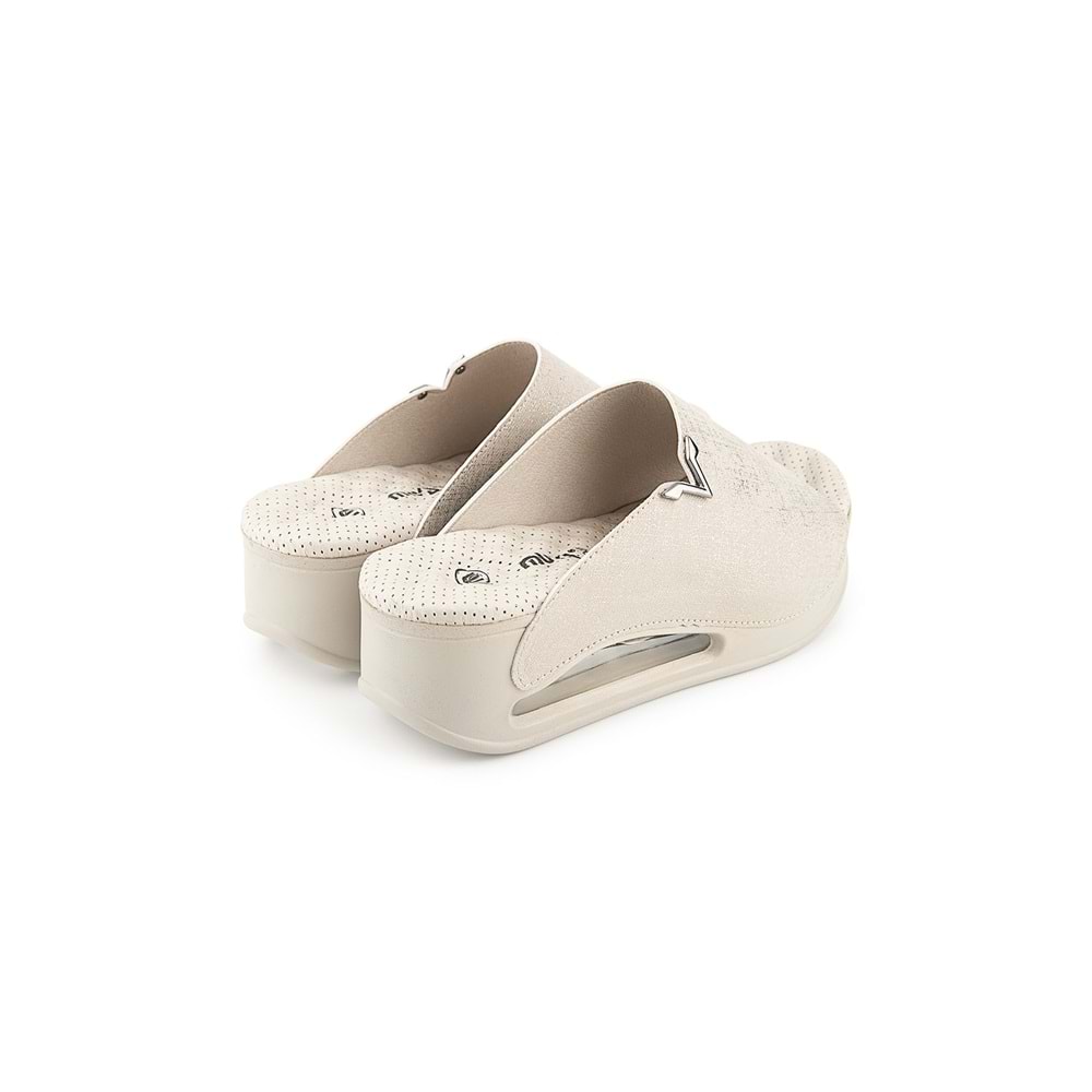 Muya Aero Anatomik Air Max Tabanlı Topuk Dikeni Kadın Terlik - Bej - 40