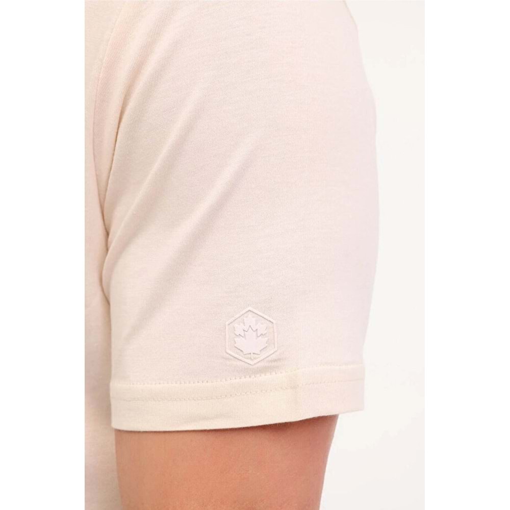 LUMBERJACK MB CT110 PM C NK T-SH 5FX ERKEK KISA KOL TİŞÖRT - BEJ - L