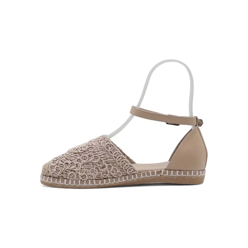 PANDORA MODA Y25.82.221 KADIN HASIR SANDALET - KREM - 36