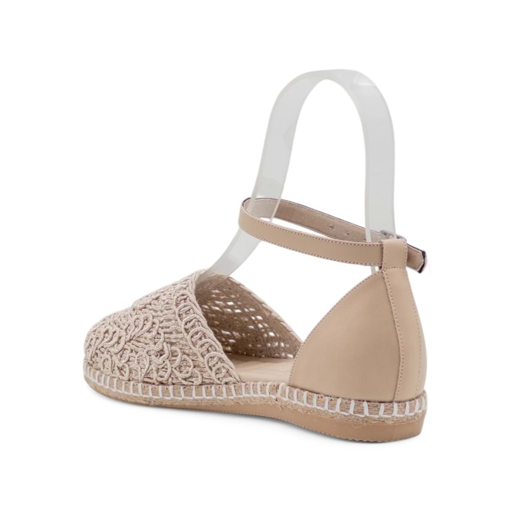 PANDORA MODA Y25.82.221 KADIN HASIR SANDALET - KREM - 40