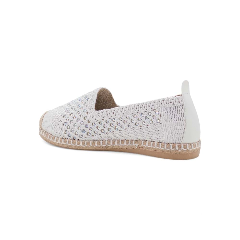 PANDORA MODA Y25.82.112 KADIN HASIR ESPADRİL - BEYAZ - 36