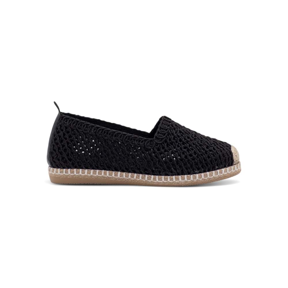 PANDORA MODA Y25.82.199 KADIN HASIR ESPADRİL - SİYAH - 36