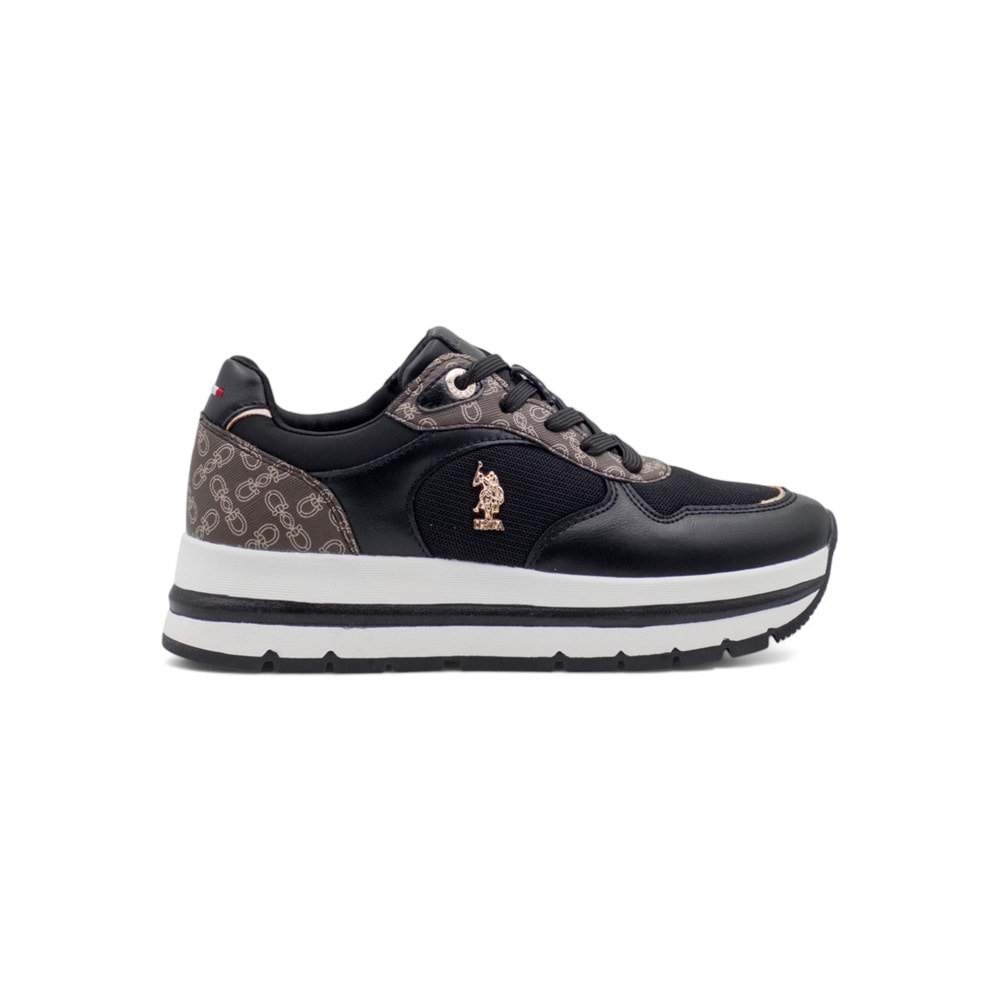 U.S. POLO ASSN. SHERY 5FX KADIN SNEAKER - SİYAH - 38