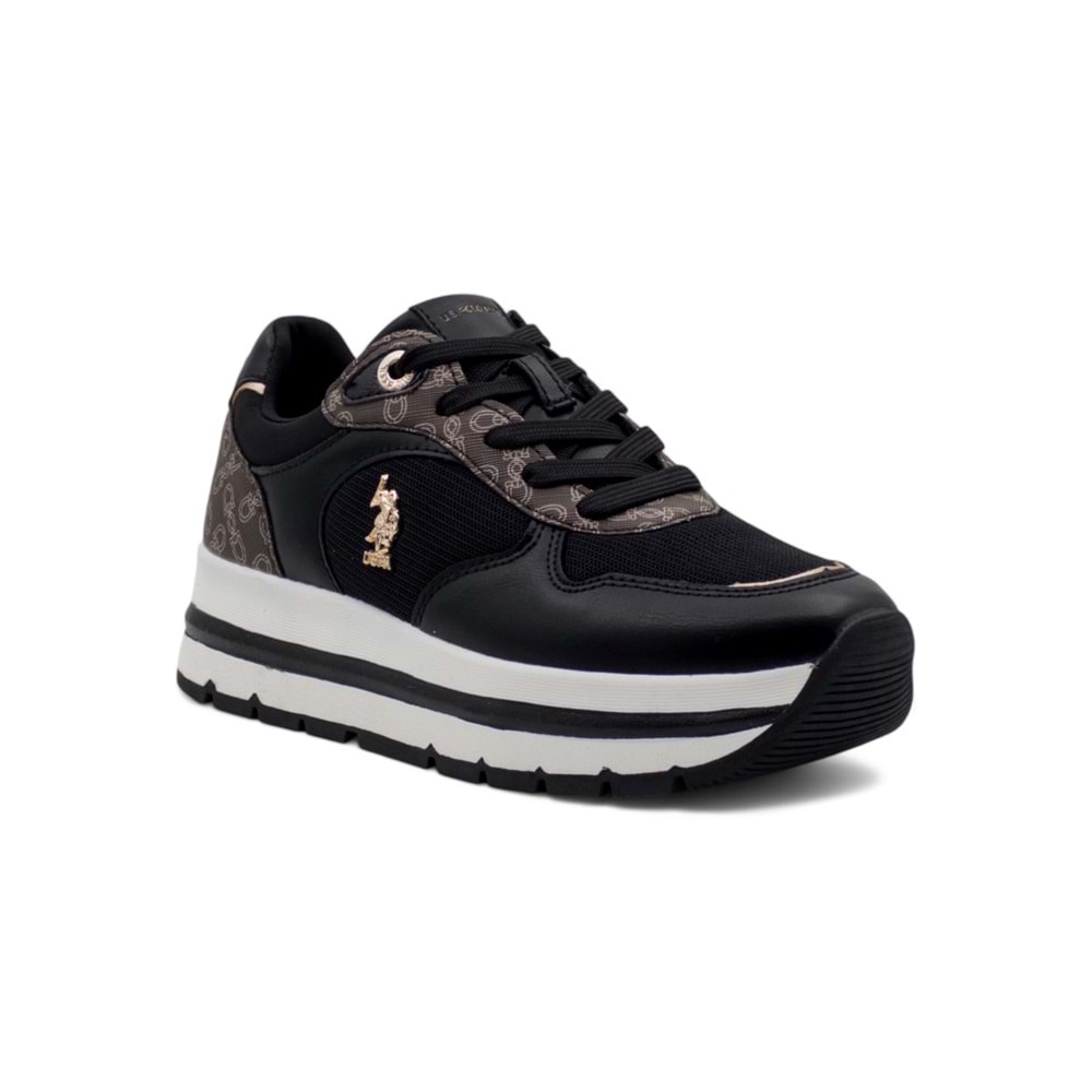 U.S. POLO ASSN. SHERY 5FX KADIN SNEAKER - SİYAH - 38