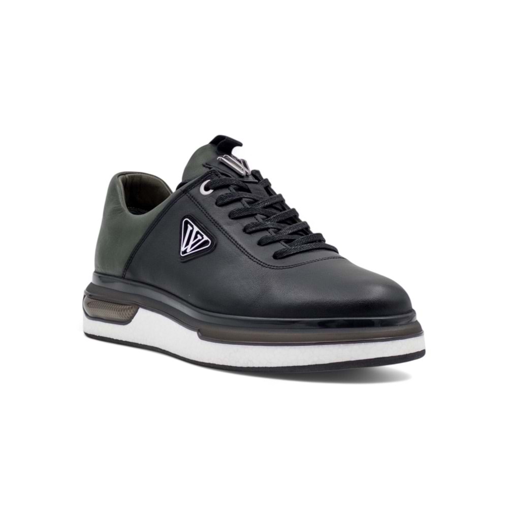 VOYAGER M057 HAKİKİ DERİ ERKEK SNEAKER - SİYAH - 43