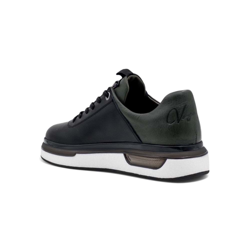 VOYAGER M057 HAKİKİ DERİ ERKEK SNEAKER - SİYAH - 43