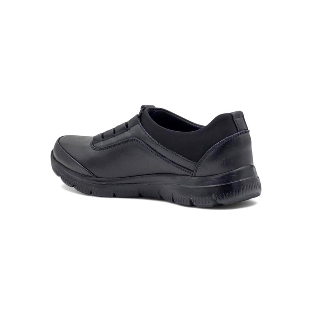 VOYAGER 9409 KADIN HAKİKİ DERİ COMFORT AYAKKABI - SİYAH - 40