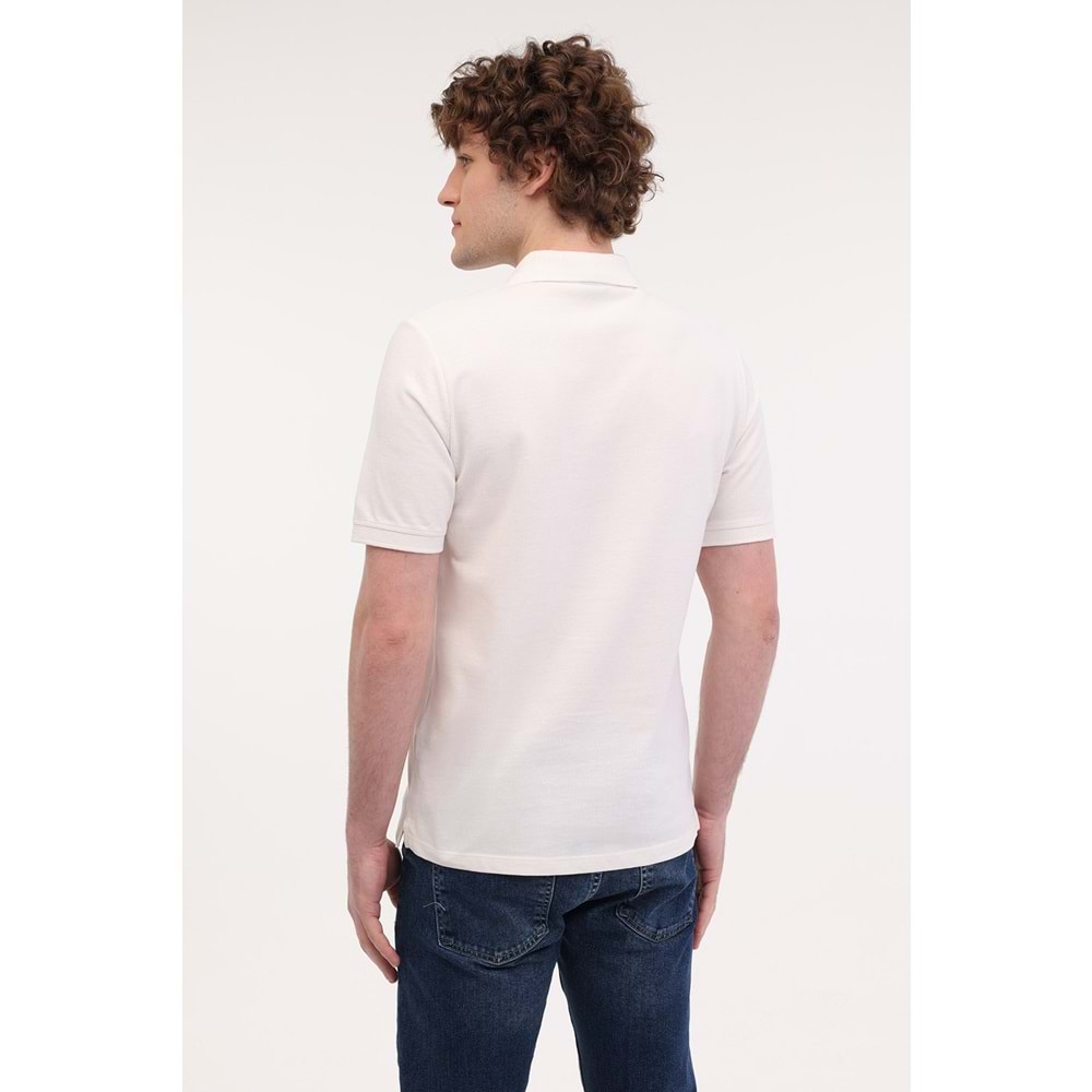 LUMBERJACK MB CT953 POLO T-SH 5FX ERKEK KISA KOL POLO TİŞÖRT - KIRIK BEYAZ - L