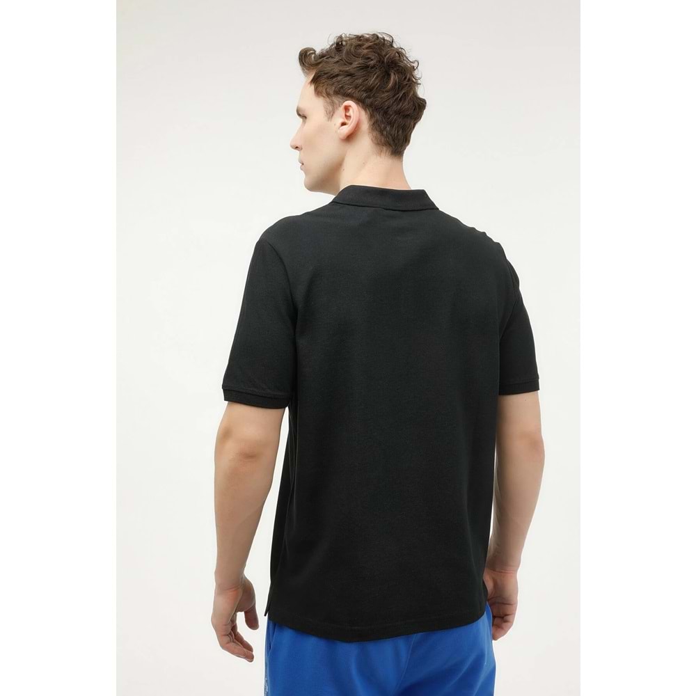 LUMBERJACK MB CT953 POLO T-SH 5FX ERKEK KISA KOL POLO TİŞÖRT - SİYAH - S