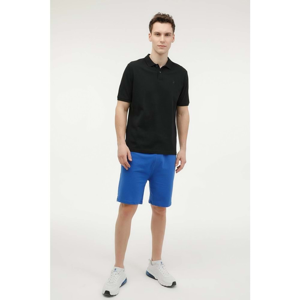 LUMBERJACK MB CT953 POLO T-SH 5FX ERKEK KISA KOL POLO TİŞÖRT - SİYAH - S