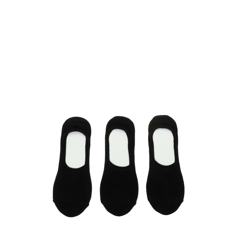 LUMBERJACK WB DELIAH 31BBT1 5FX KADIN 3 LÜ GÖRÜNMEZ BABET ÇORAP - SİYAH - 36-39