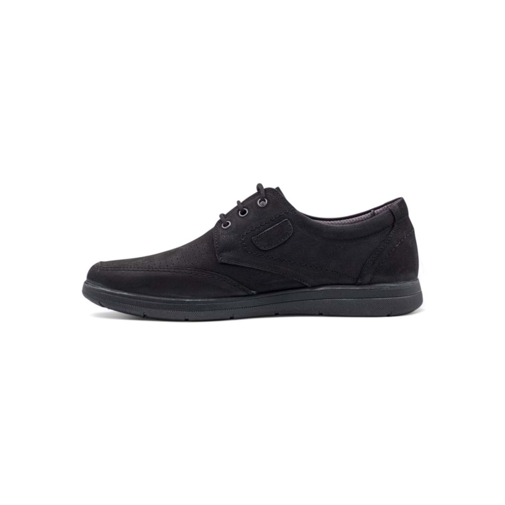 ZAÇ 5090 SÜET BAĞCIKLI SPOR MODEL ERKEK AYAKKABI - SİYAH - 41