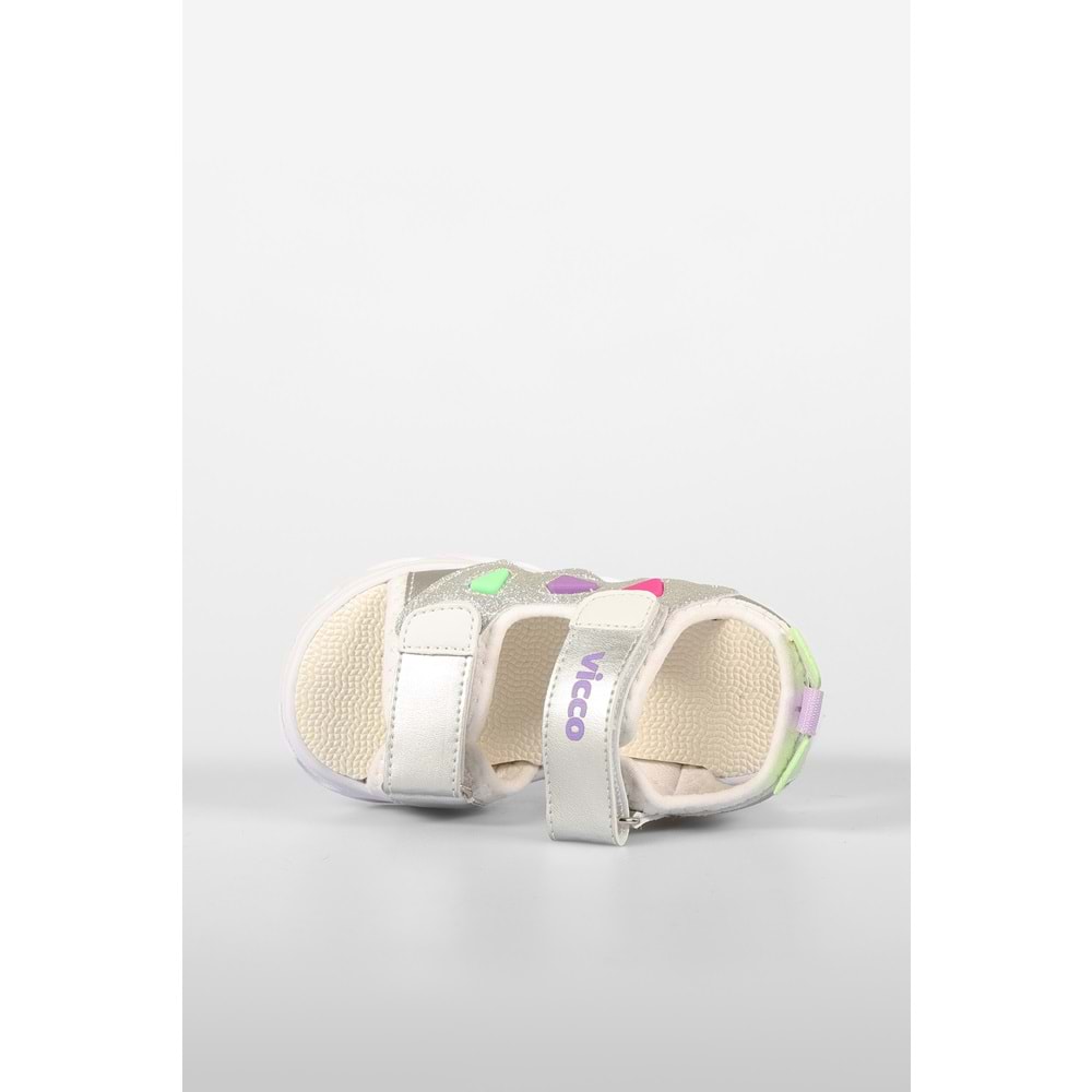 VİCCO HİLDA KIZ ÇOCUK IŞIKLI SANDALET - BEYAZ - 30