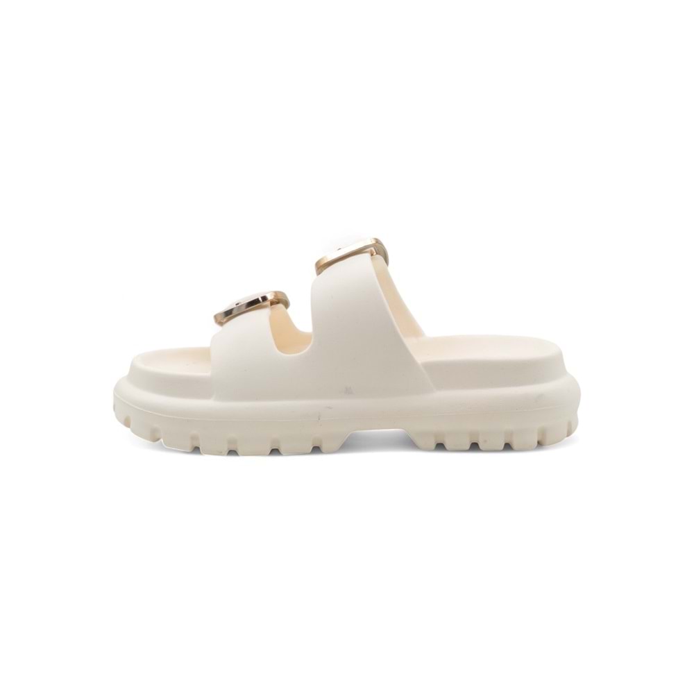 SONIMIX EZ0173.02 ÇİFT TOKALI KADIN TERLİK - KREM - 40