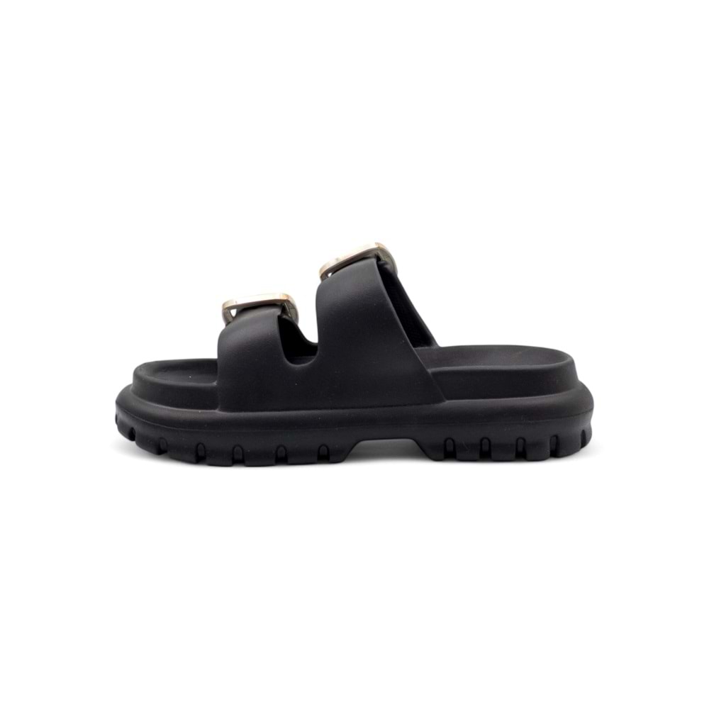 SONIMIX EZ0173.02 ÇİFT TOKALI KADIN TERLİK - SİYAH - 40