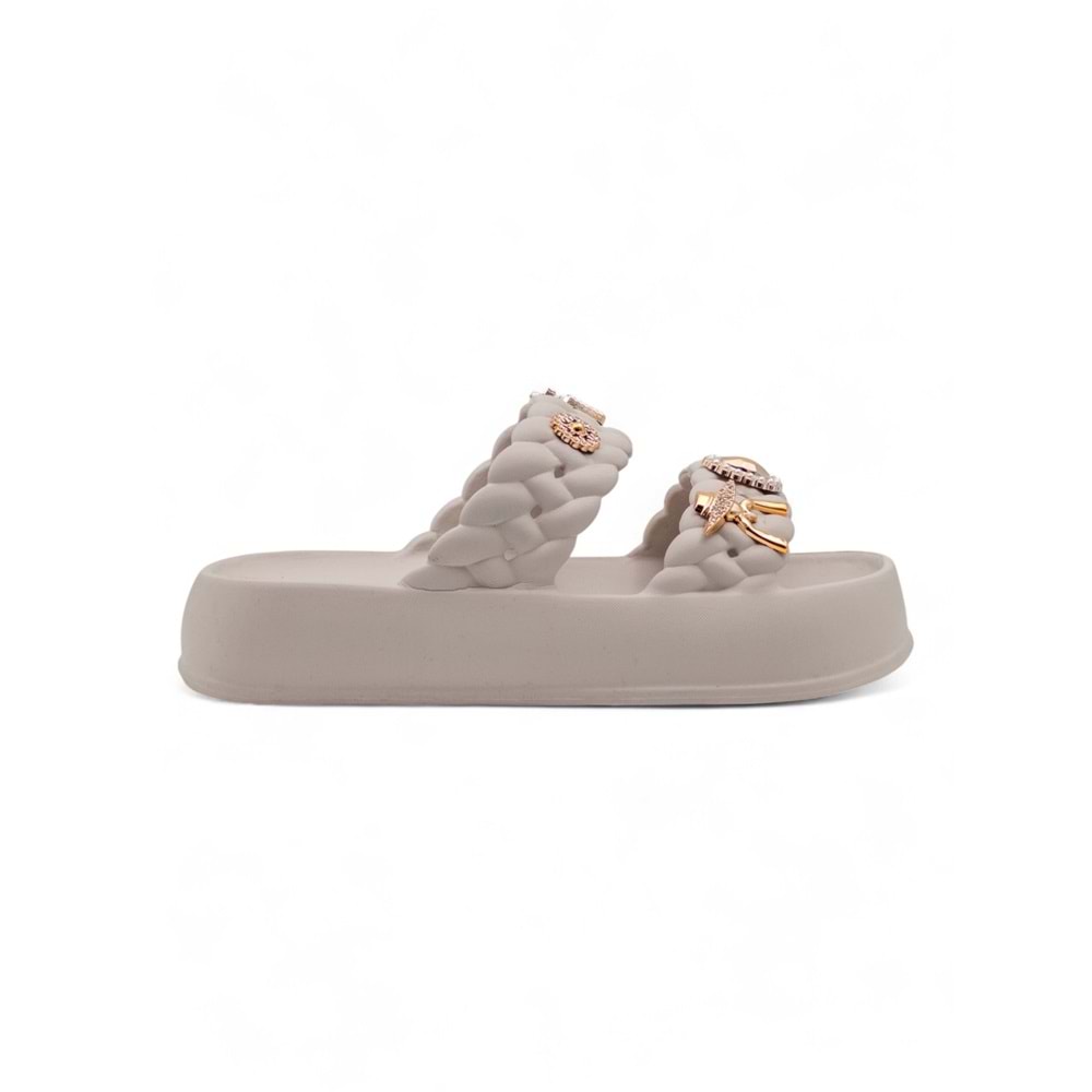 SONIMIX EZ0185.01 TAŞLI KADIN TERLİK - TAŞ - 40