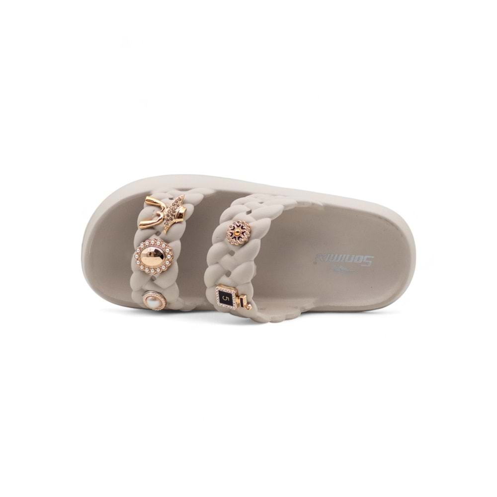 SONIMIX EZ0185.01 TAŞLI KADIN TERLİK - TAŞ - 40