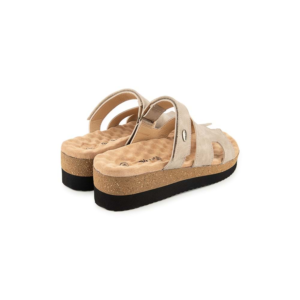 Muya Paia Anatomik Taban Topuk Dikeni Kadın Terlik - Krem - 36