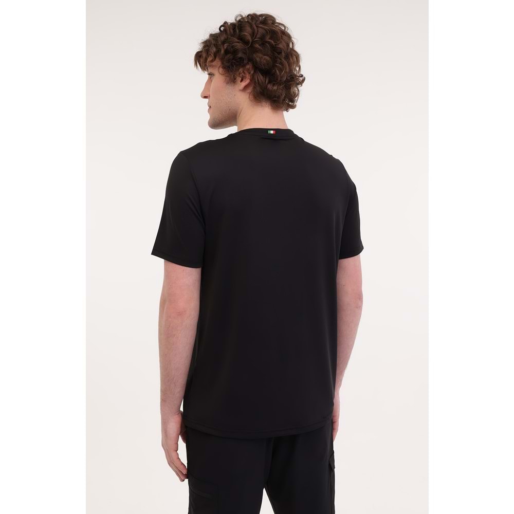 LUMBERJACK ML RENATO 11ITL1019 5FX ERKEK KISA KOL TİŞÖRT - SİYAH - XXL