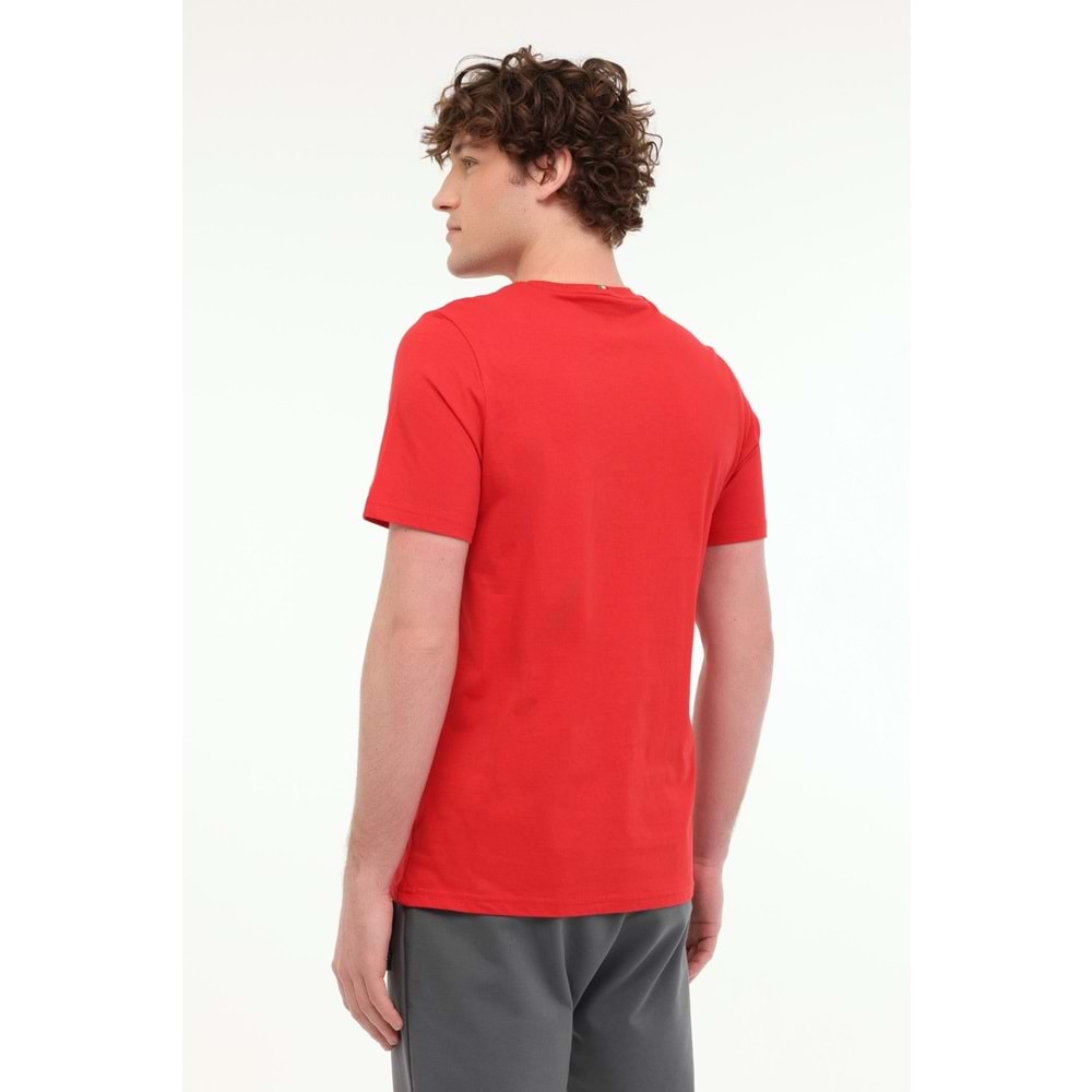 LUMBERJACK ML RENATO 11ITL1030 5FX ERKEK KISA KOL TİŞÖRT - KIRMIZI - XL