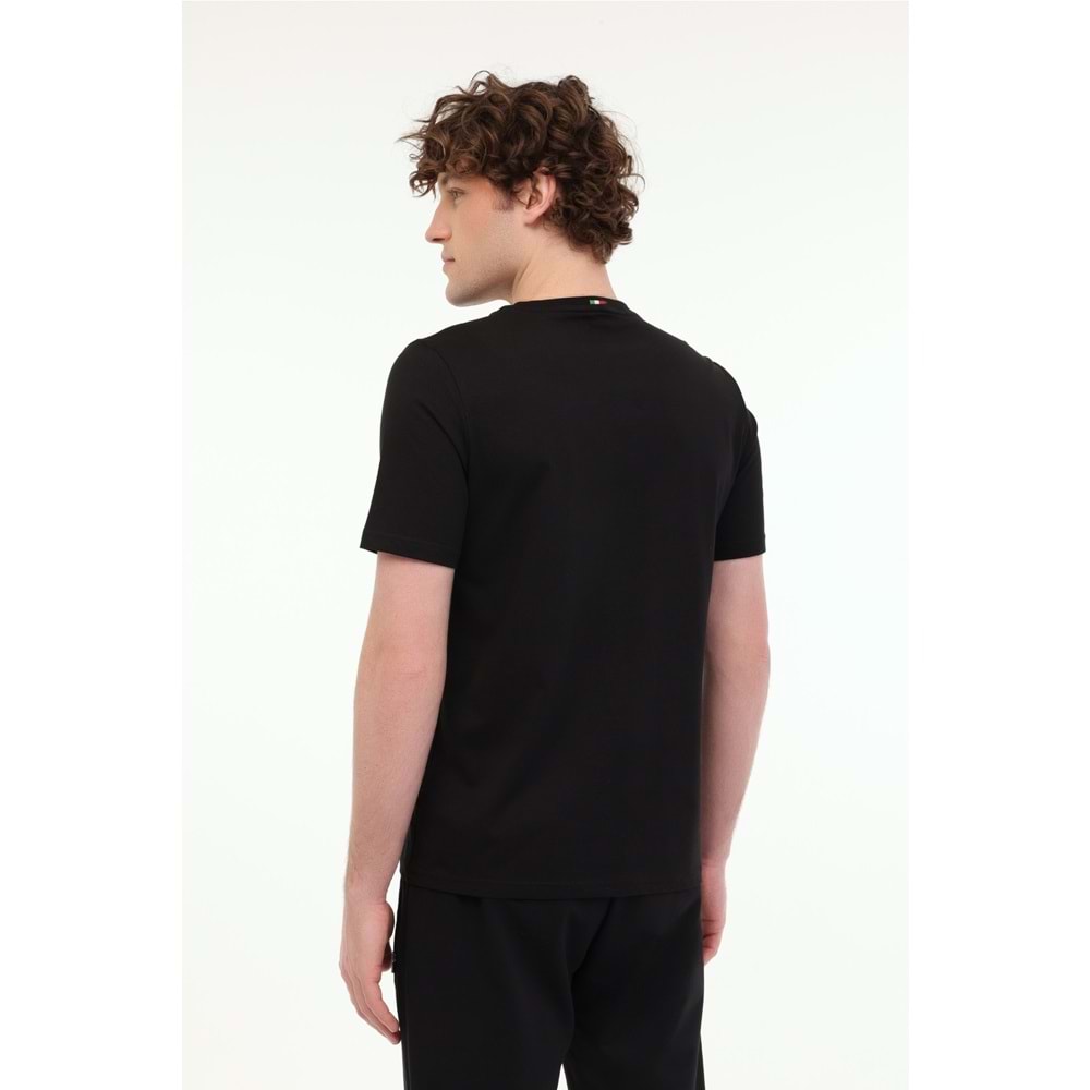 LUMBERJACK ML RENATO 11ITL1030 5FX ERKEK KISA KOL TİŞÖRT - SİYAH - XXL