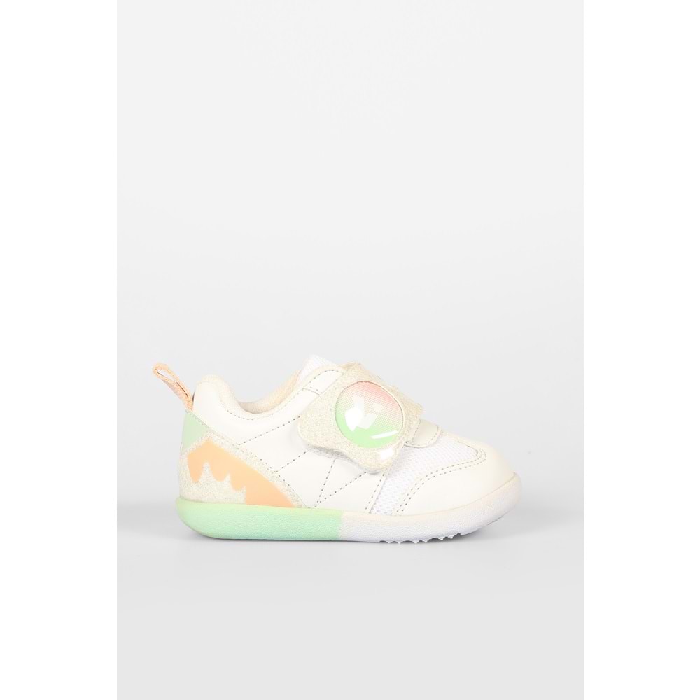 VİCCO DONUT KIZ BEBEK İLK ADIM SNEAKER - BEYAZ-PUDRA - 23