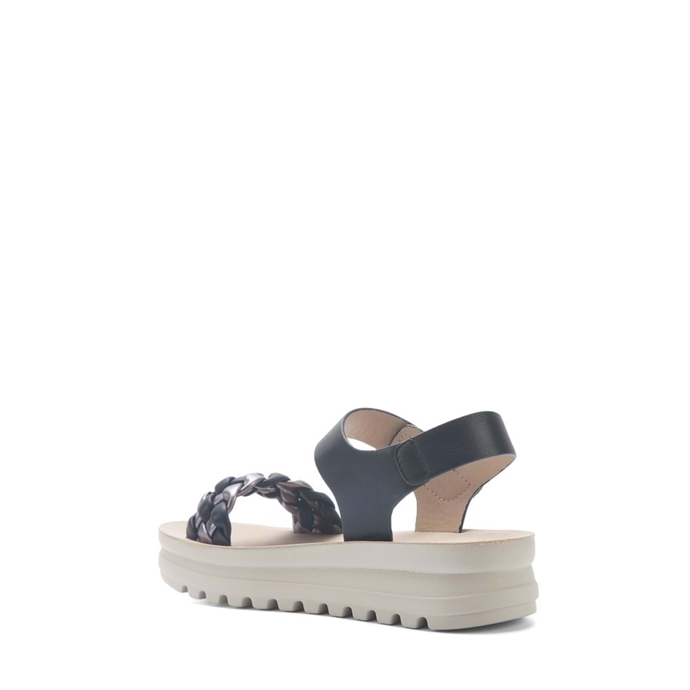 POLARİS 325572.Z 5FX KALIN TABAN KADIN SANDALET - SİYAH - 40