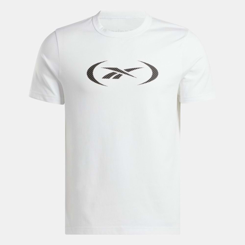 REEBOK BASKETBALL ERKEK KISA KOL TİŞÖRT - BEYAZ - L