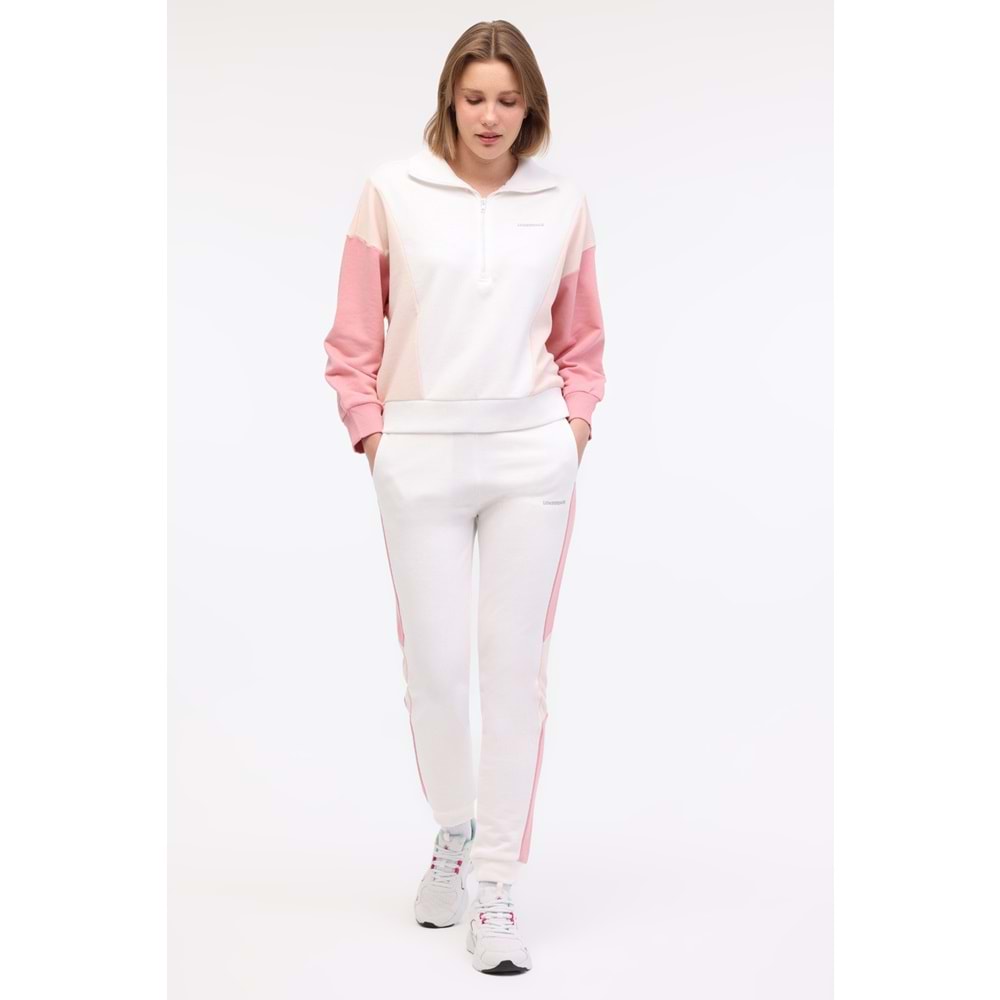 LUMBERJACK WL ANNABEL-C 22CK936 5FX KADIN EŞOFMAN ALTI - PASTEL PEMBE - XL