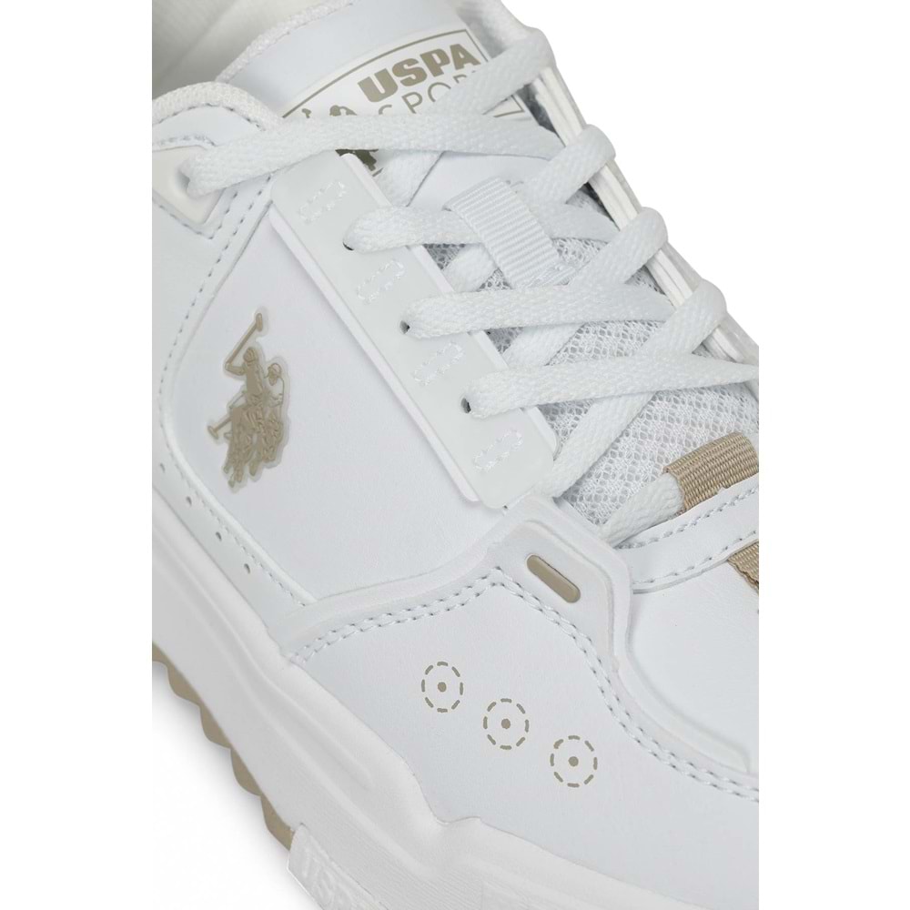 U.S. POLO ASSN. DANCE WMN 5FX KADIN SNEAKER - BEYAZ - 40