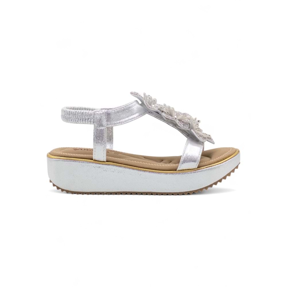 VOYAGER B178 KADIN SANDALET - GÜMÜŞ - 40