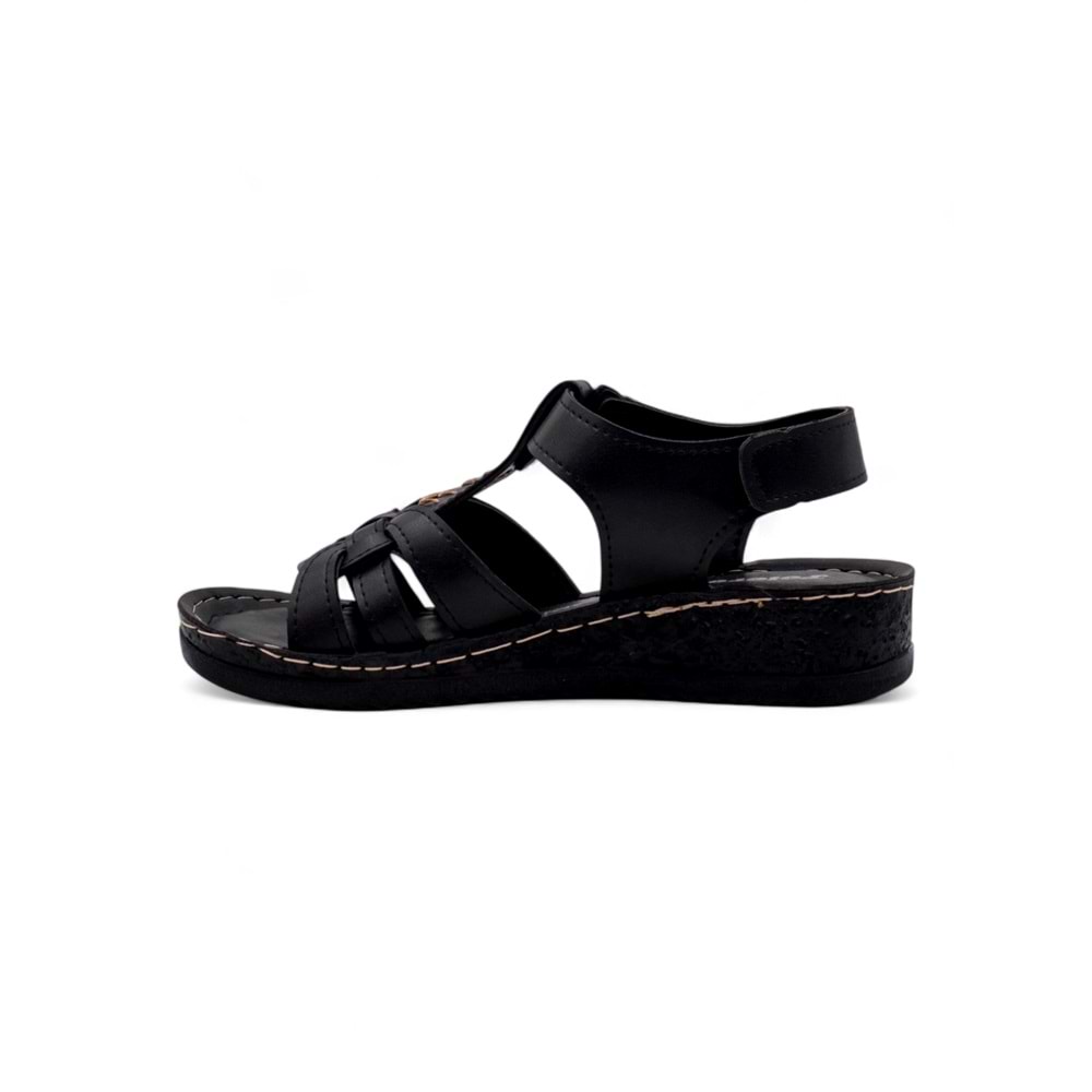 POLERO 58412 KADIN SANDALET - SİYAH - 36