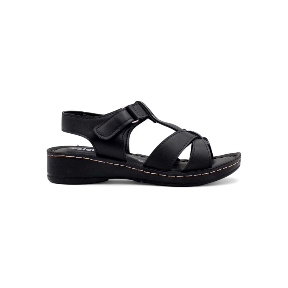 POLERO 14824 KADIN SANDALET - SİYAH - 36