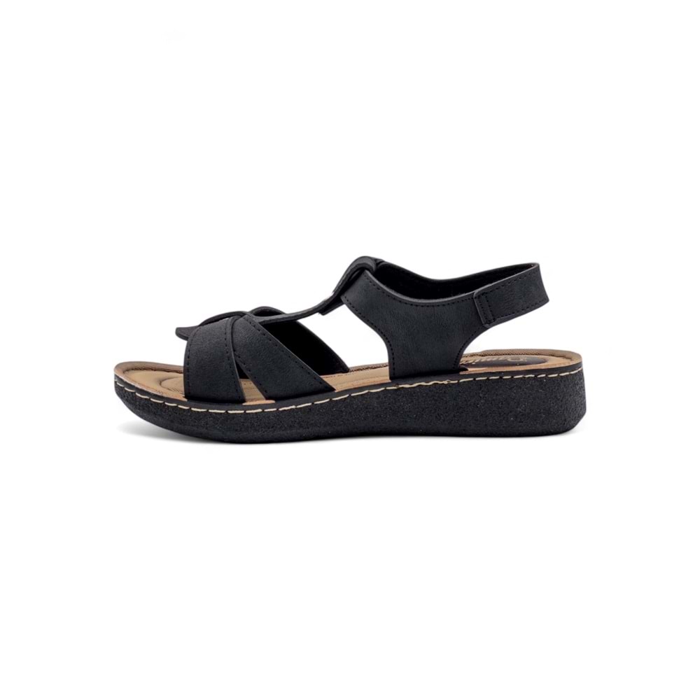AVOX PAMİRA KADIN SANDALET - SİYAH - 37